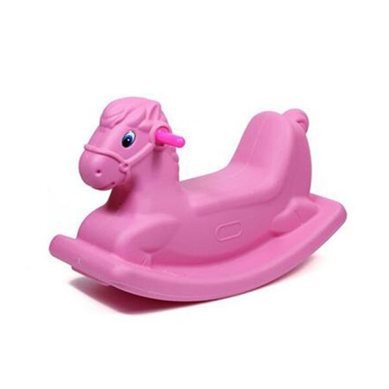 horse rocking plastic-pink
