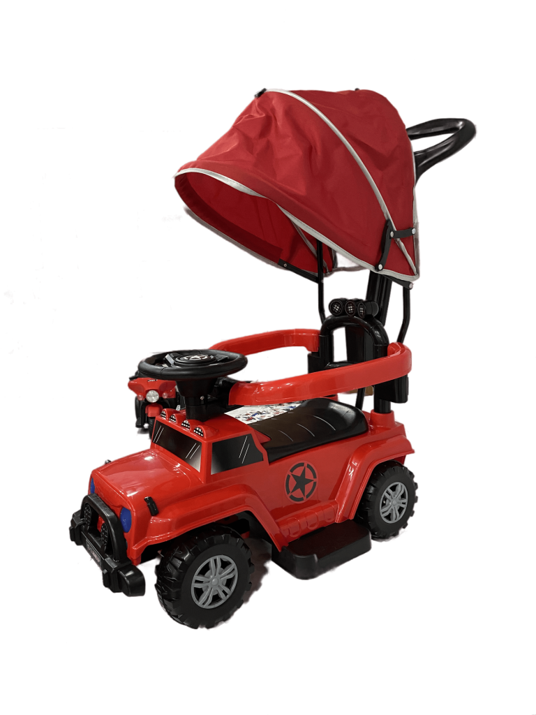 push car with canopy- red