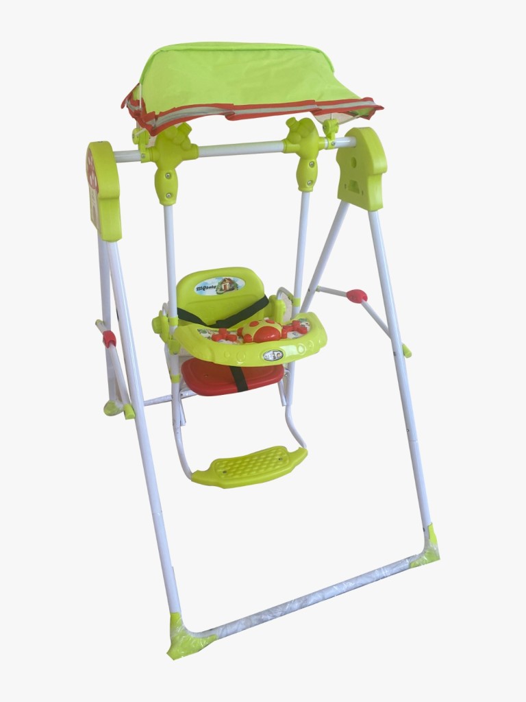 Baby SWING with music and umbrella-GREEN