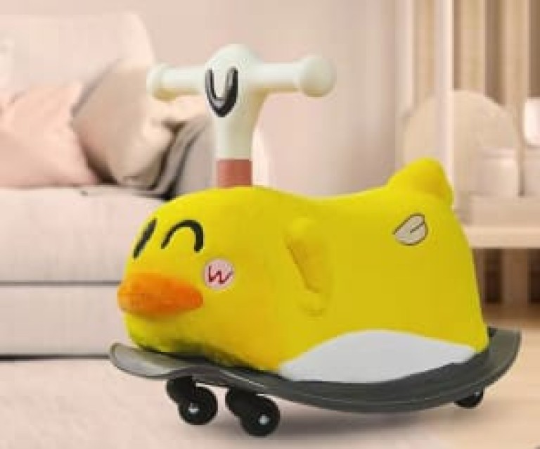 CHILD SWING CAR WITH LIGHT-DUCK