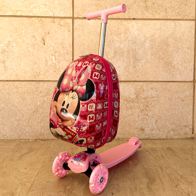 Kids Scooter with Bag - Minnie Mouse
