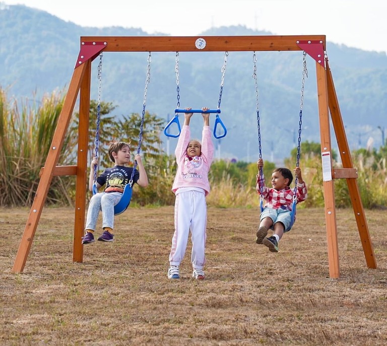 A set of swing games and a swing ring