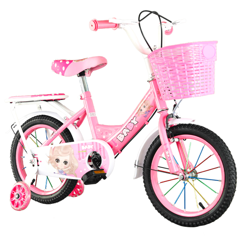 Continental size 12 with basket - pink