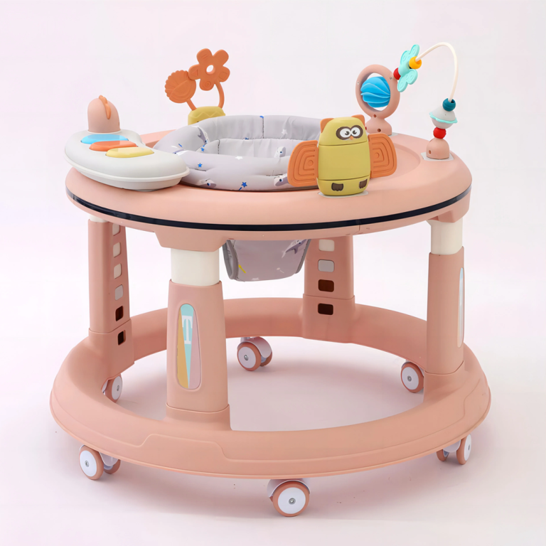 مشاية الاطفال 360 درجة - وردي