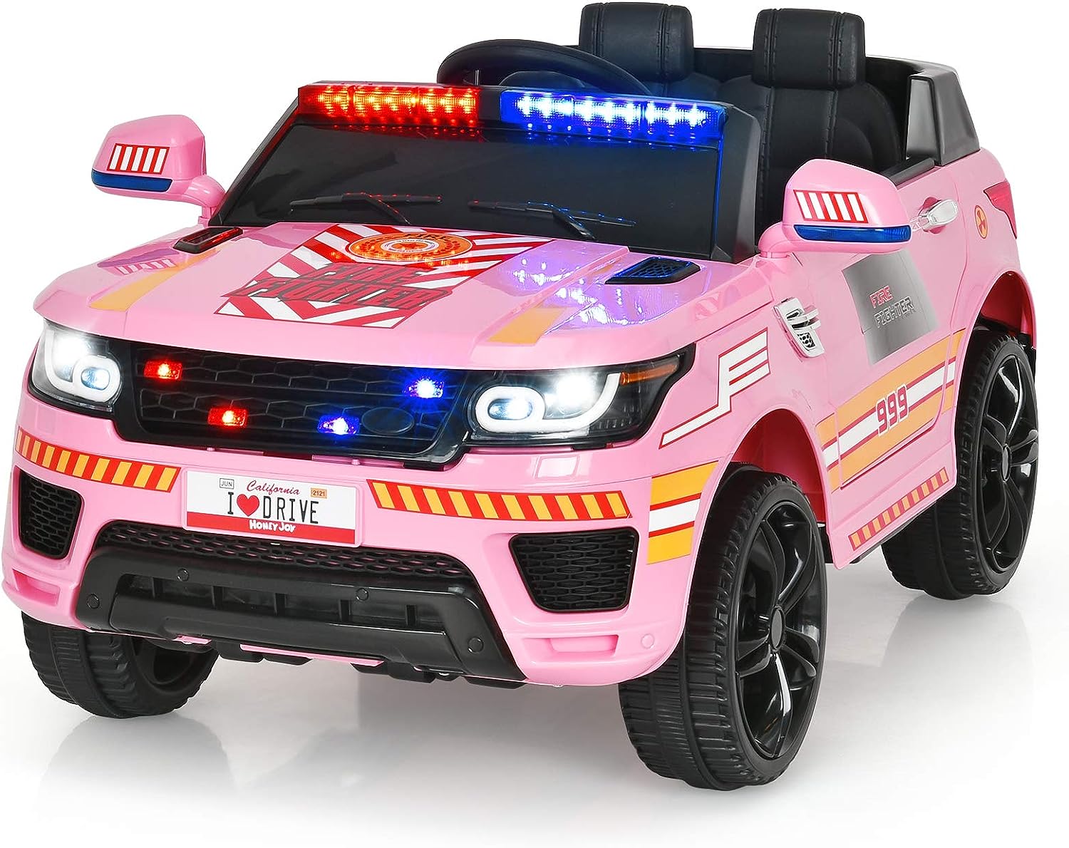 Police Jeep - Pink